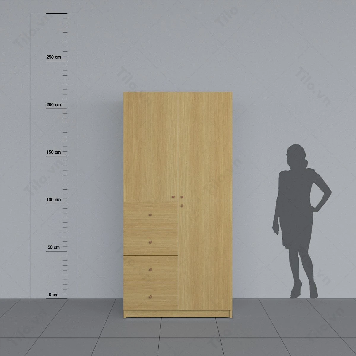 5 Mẫu tủ quần áo 2 cánh được ưa chuộng nhất hiện nay