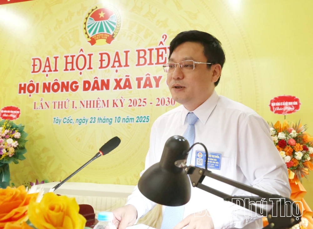 Đại hội đại biểu Hội Nông dân xã Tây Cốc lần thứ I