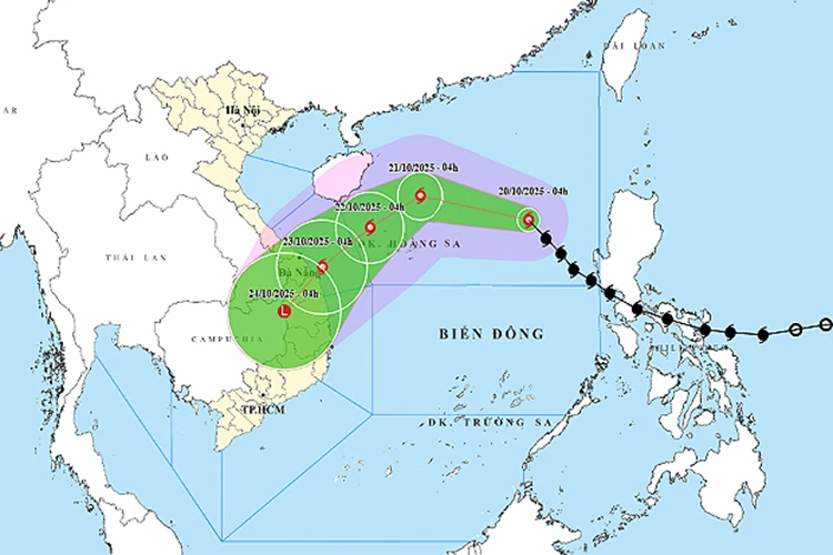 Thời tiết ngày 20/10: Bão số 12 mạnh lên, không khí lạnh tăng cường, cảnh báo mưa lớn
