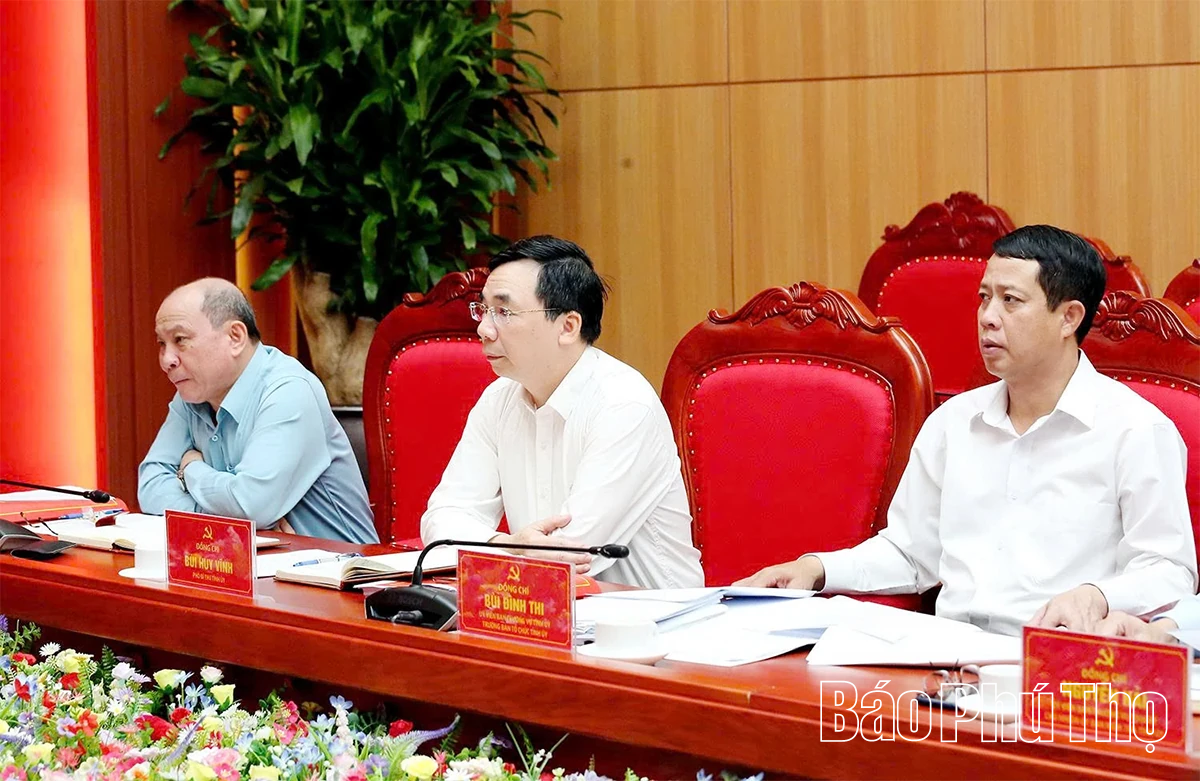 Ban Thường vụ Tỉnh ủy thông qua một số nội dung quan trọng