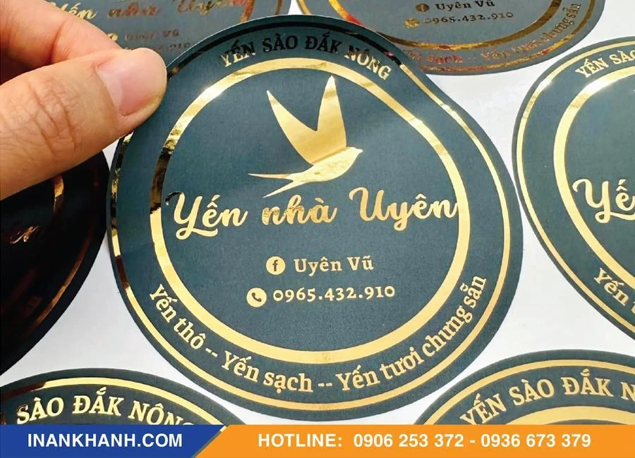 In An Khánh gợi ý cách phối màu và font chữ trên tem nhãn đẹp