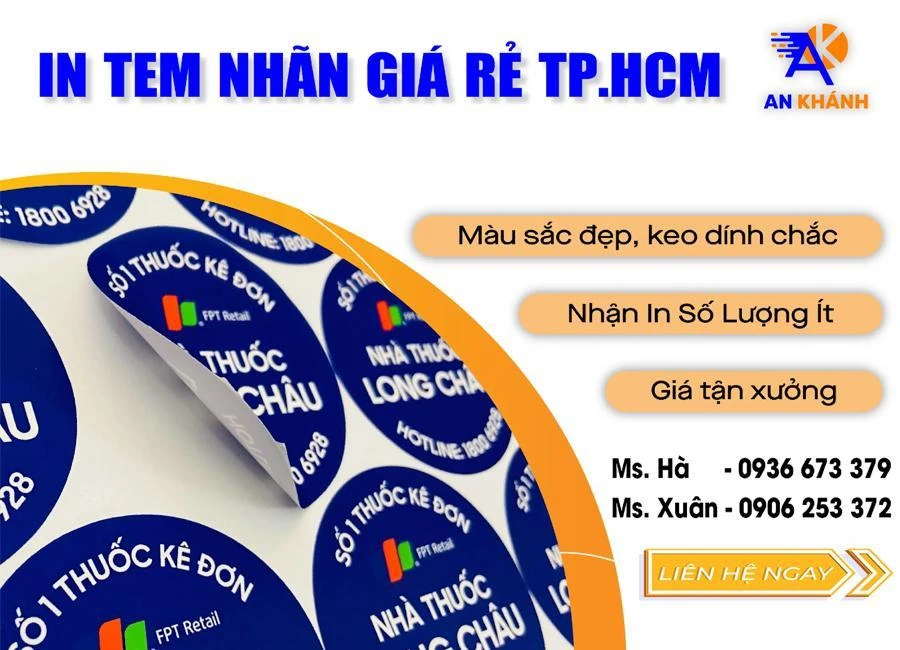 In An Khánh gợi ý cách phối màu và font chữ trên tem nhãn đẹp