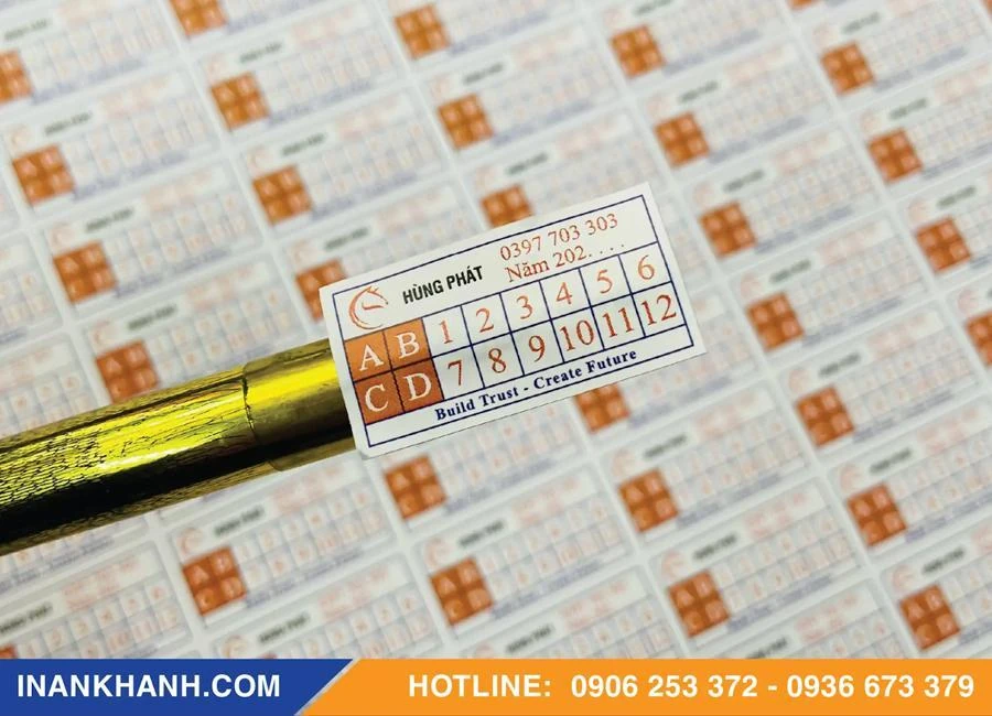 In An Khánh gợi ý cách phối màu và font chữ trên tem nhãn đẹp