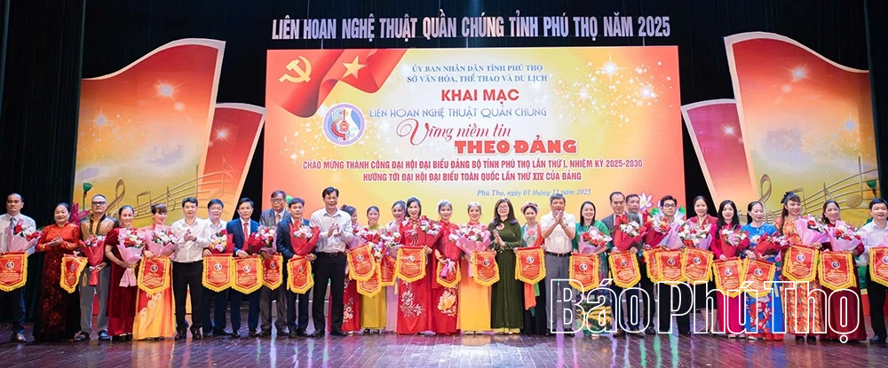 Khai mạc Liên hoan Nghệ thuật quần chúng tỉnh Phú Thọ năm 2025