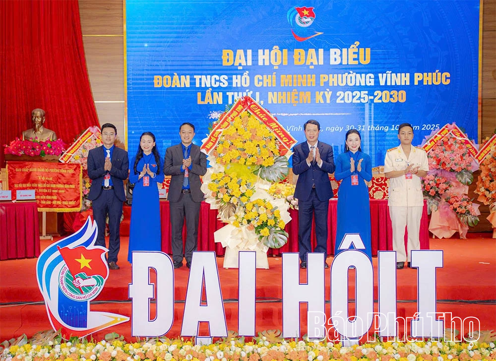 Đại hội đại biểu Đoàn Thanh niên phường Vĩnh Phúc lần thứ I, nhiệm kỳ 2025-2030