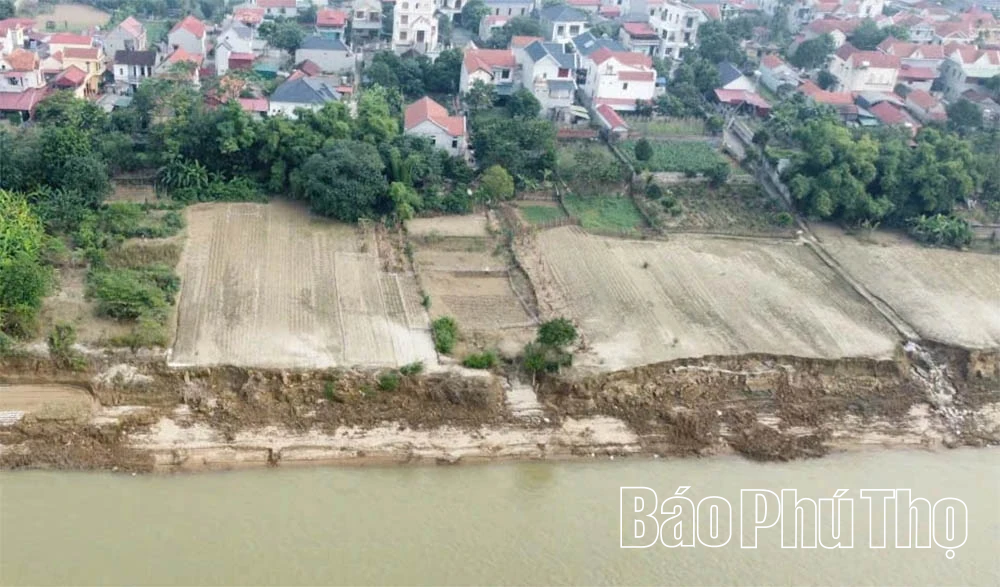 Sạt lở tại xã Sông Lô đang diễn biến phức tạp