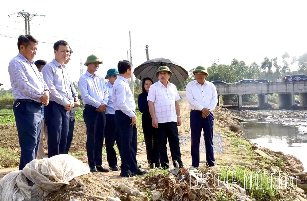 Phó Chủ tịch UBND tỉnh Đinh Công Sứ kiểm tra công tác khắc phục hậu quả của thiên tai