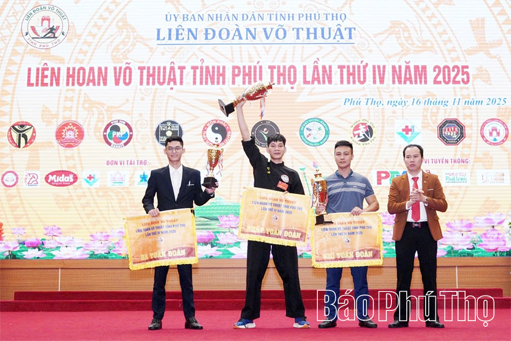 Sôi nổi Liên hoan Võ thuật tỉnh Phú Thọ năm 2025
