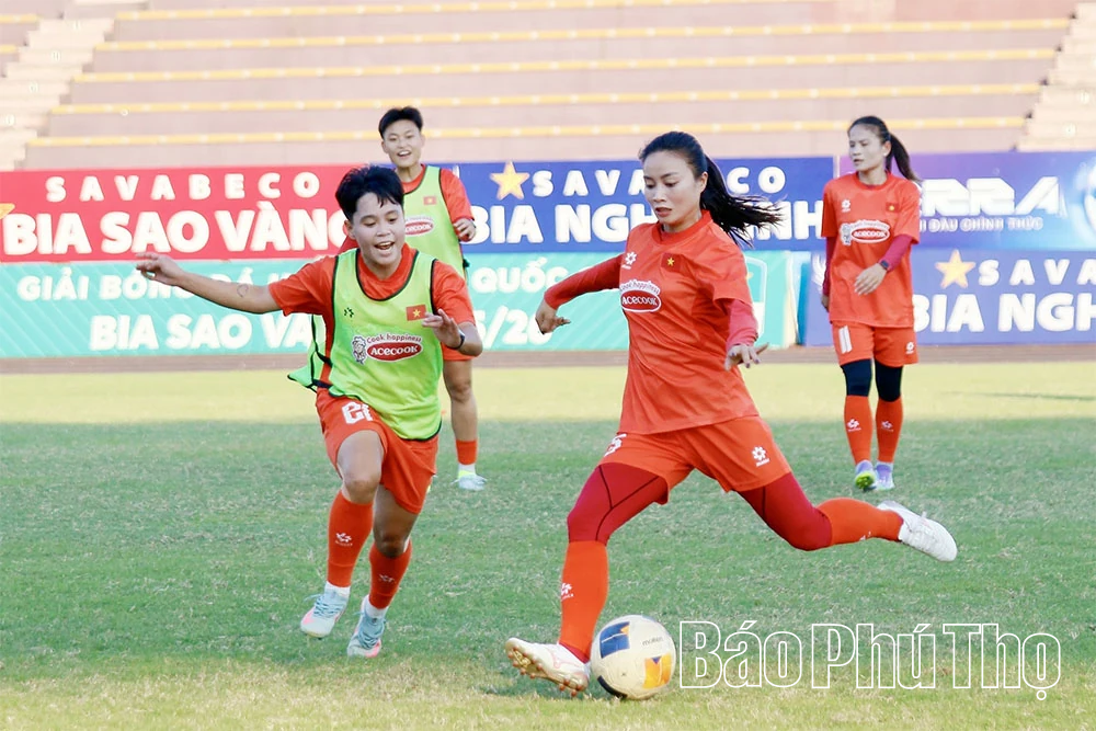 Đội tuyển nữ Việt Nam tập huấn chuẩn bị cho hành trình bảo vệ HCV SEA Games 33