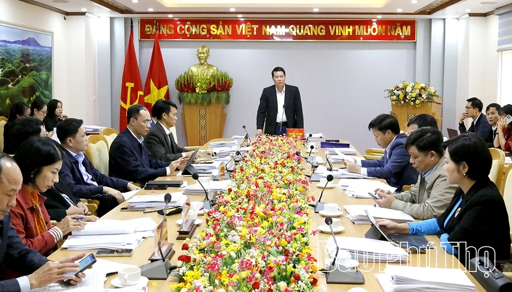 Ban Kinh tế - Ngân sách, HĐND tỉnh thẩm tra các dự thảo nghị quyết