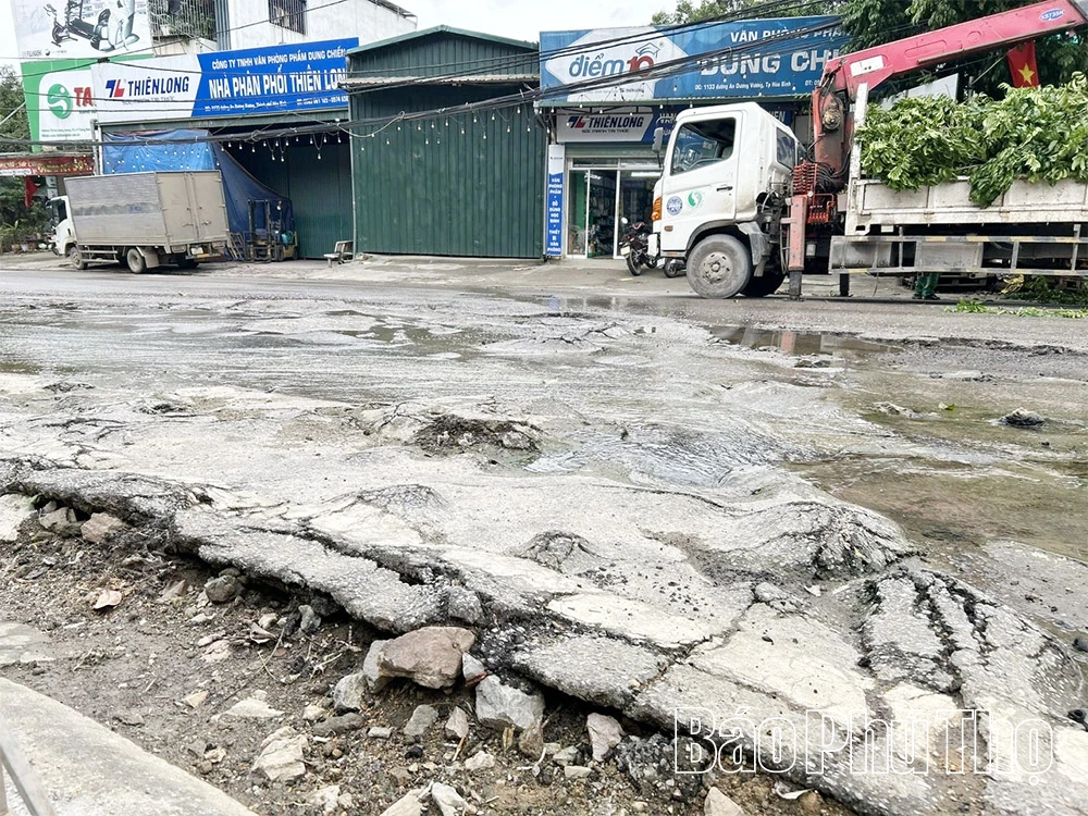 Đường An Dương Vương tiếp tục xuống cấp nghiêm trọng người dân mong khắc phục