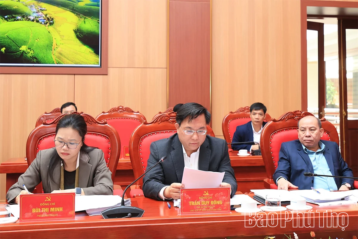 Thường trực Tỉnh ủy cho ý kiến vào một số nội dung quan trọng