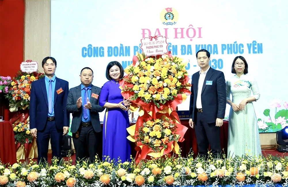 Đại hội Công đoàn Bệnh viện Đa khoa Phúc Yên nhiệm kỳ 2025 - 2030