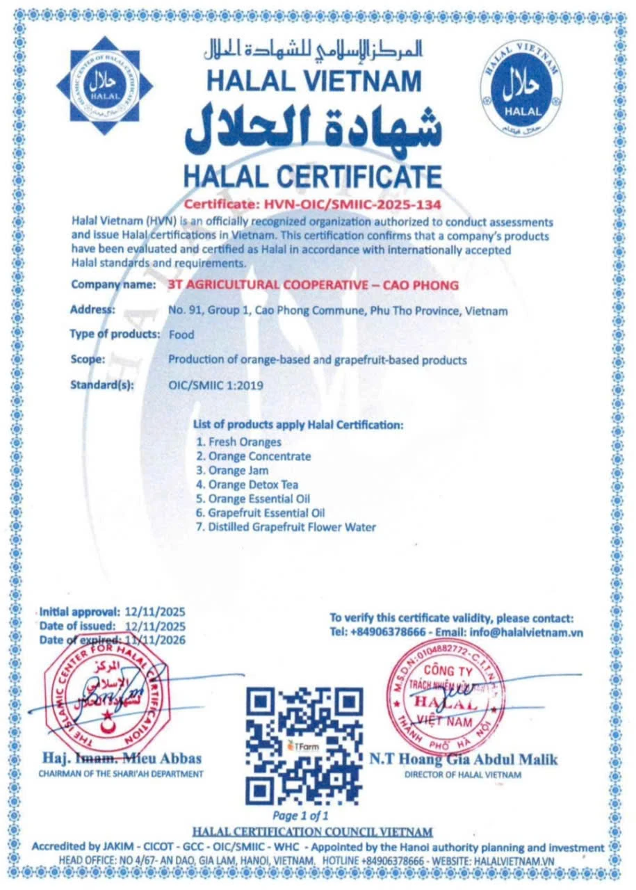 Khẳng định niềm tin từ sản xuất cam hữu cơ, an toàn