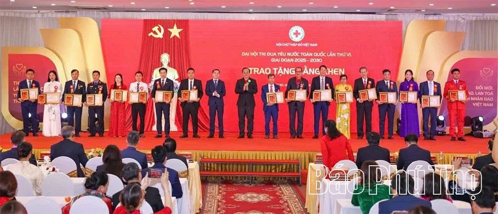 Phú Thọ có 11 điển hình tiên tiến được khen thưởng tại Đại hội Thi đua yêu nước toàn quốc Hội Chữ thập đỏ Việt Nam
