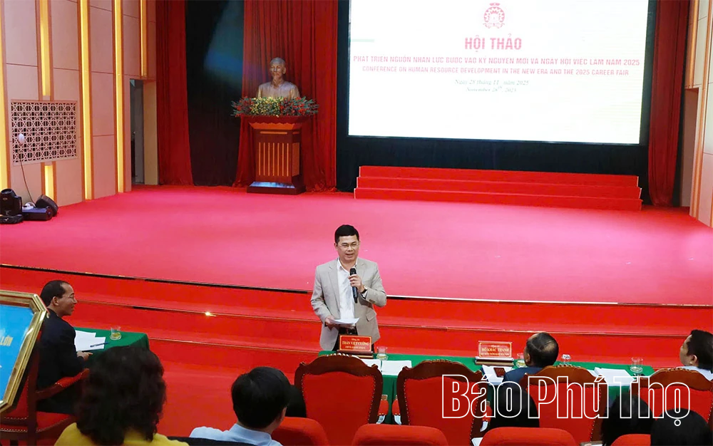 Tổng duyệt chương trình Hội thảo phát triển nguồn nhân lực tỉnh Phú Thọ