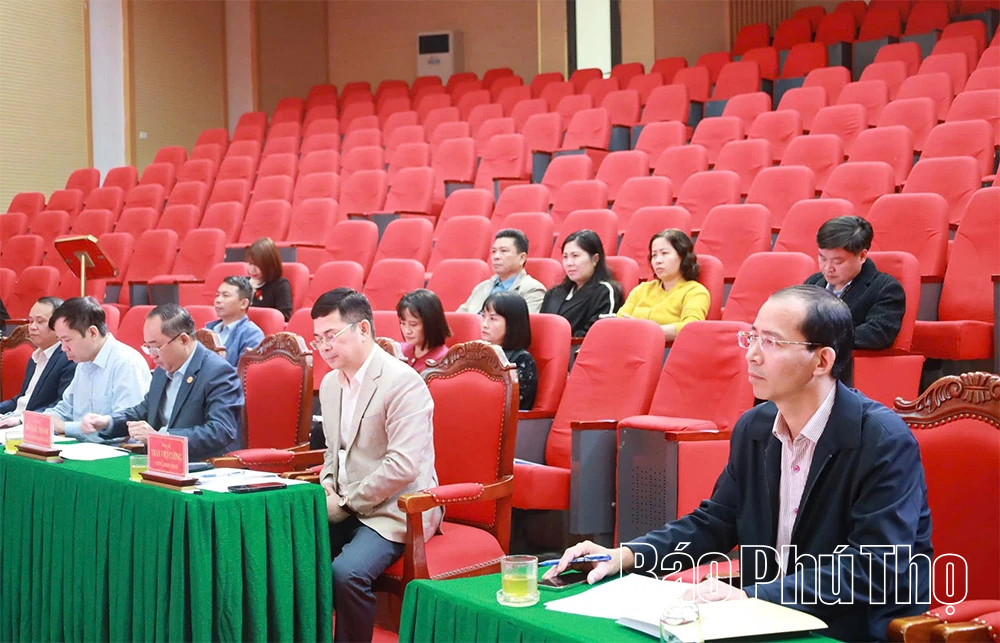 Tổng duyệt chương trình Hội thảo phát triển nguồn nhân lực tỉnh Phú Thọ