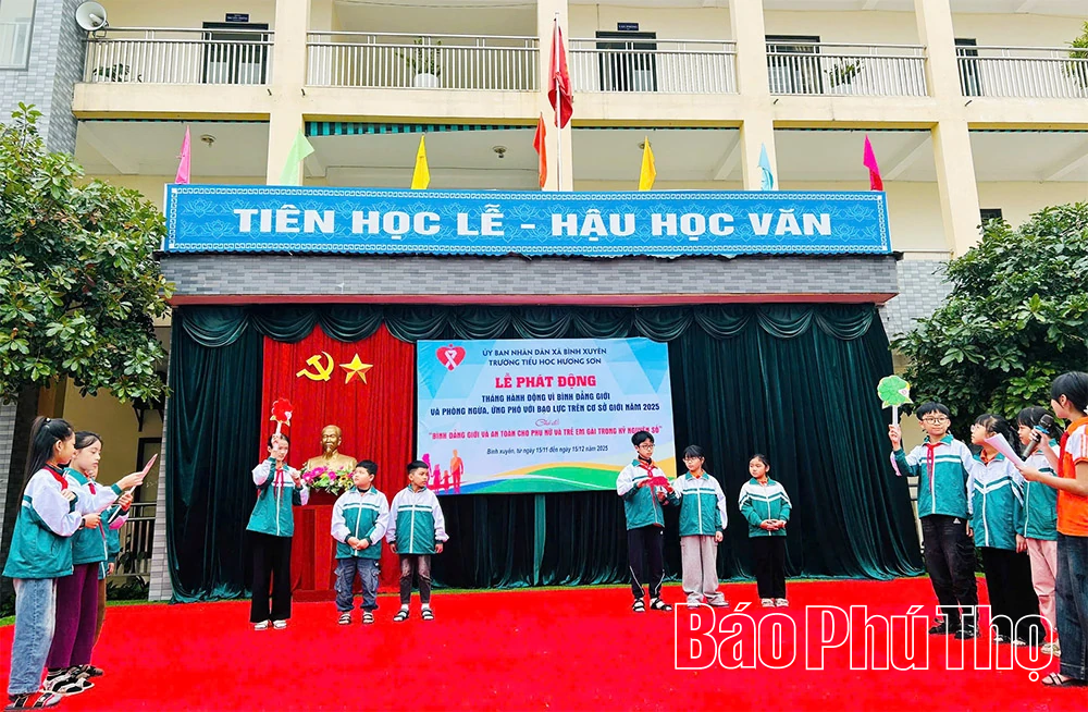 Trường Tiểu học Hương Sơn hưởng ứng tháng hành động vì bình đẳng giới năm 2025