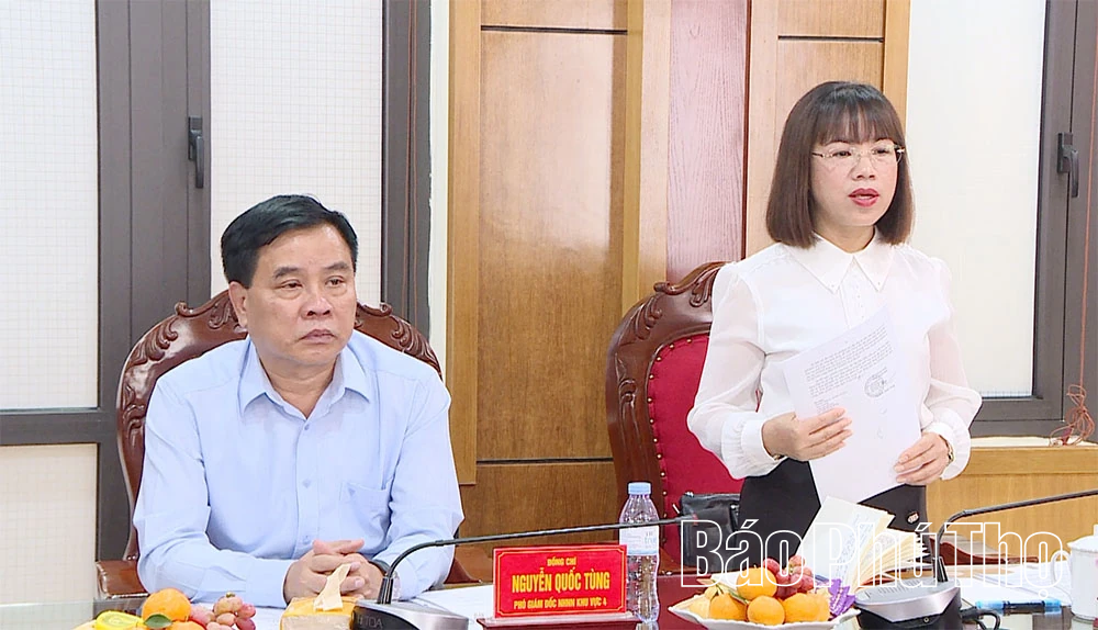 Ngân hàng nhà nước khu vực 4 làm việc với xã Bình Nguyên về hoạt động hệ thống Quỹ tín dụng nhân dân