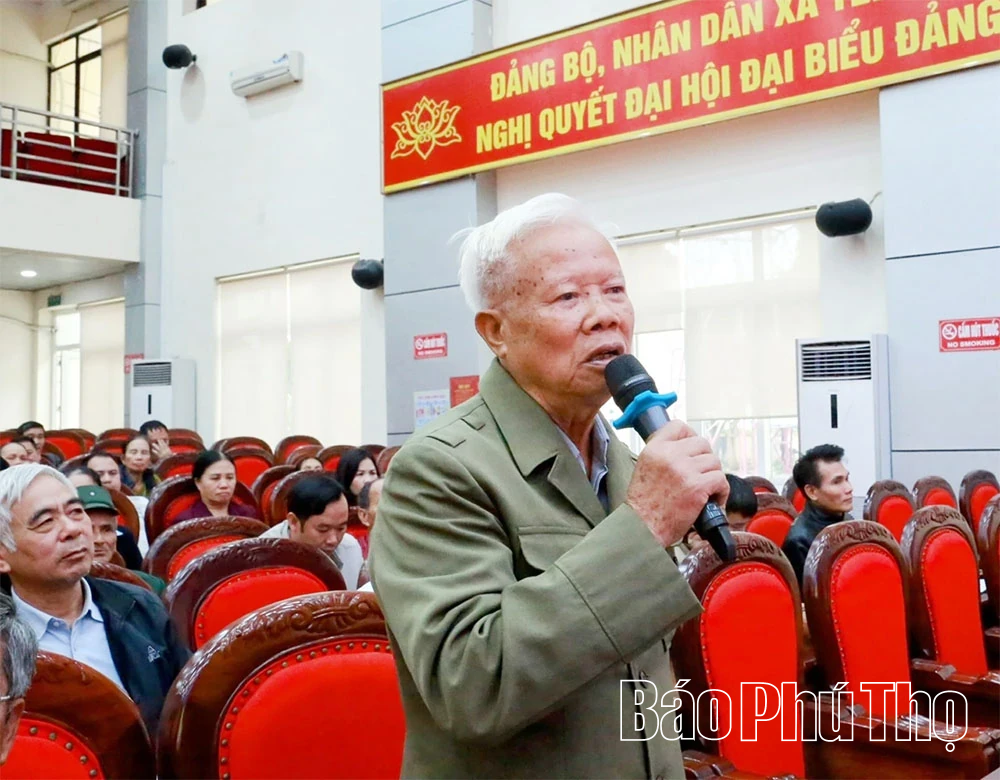 Đại biểu HĐND xã Yên Lạc tiếp xúc cử tri trước Kỳ họp thường lệ cuối năm 2025