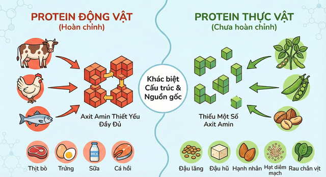 Protein động vật và protein thực vật - loại nào tốt hơn?