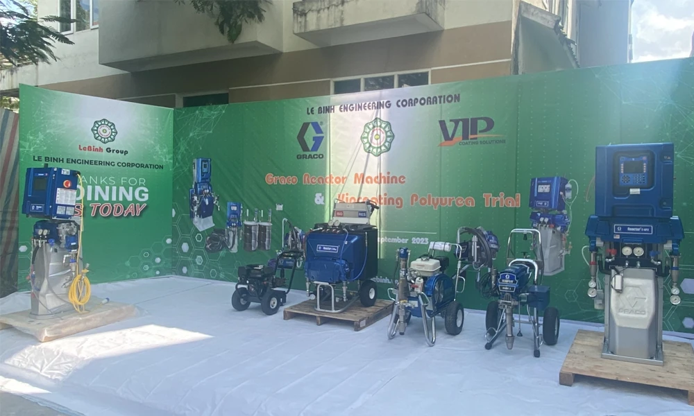 Lê Bình Group - Nhà Phân Phối Máy Phun Sơn, Phun Bột Bả, Phun Keo, Phun Foam Polyurea Chính Hãng Graco Hàng Đầu Việt Nam