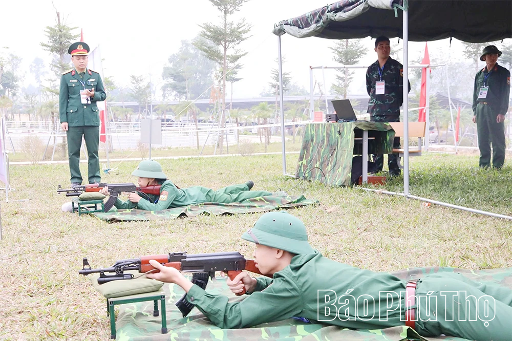 Khai mạc Hội thi Giáo dục Quốc phòng và An ninh học sinh bậc THPT tỉnh lần thứ I - Cụm II