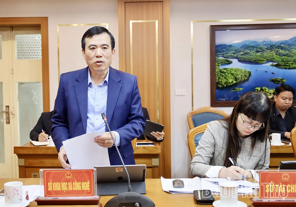 Cho ý kiến vào một số dự thảo nghị quyết, đề án của các Sở Y tế, Khoa học và Công nghệ