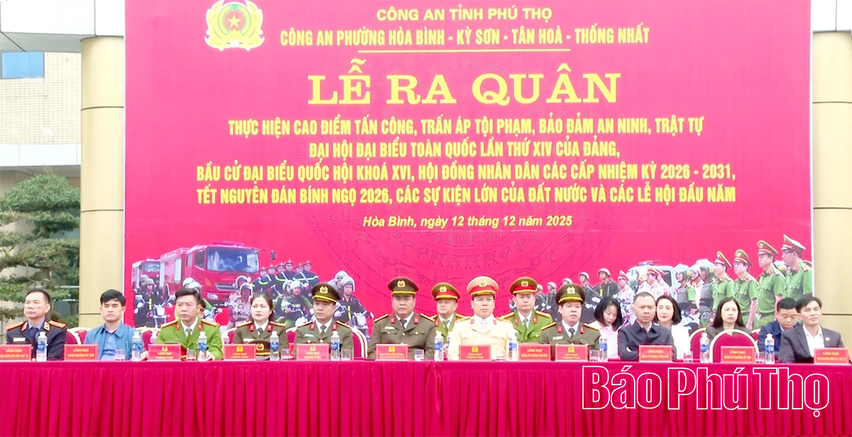 Ra quân thực hiện đợt cao điểm bảo đảm an ninh, trật tự