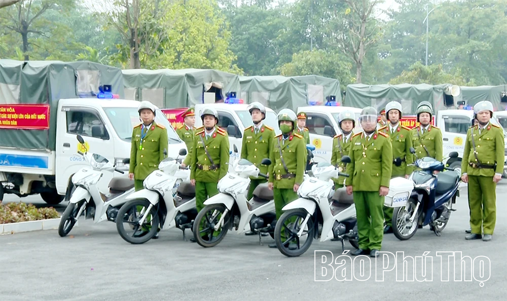Ra quân thực hiện đợt cao điểm bảo đảm an ninh, trật tự
