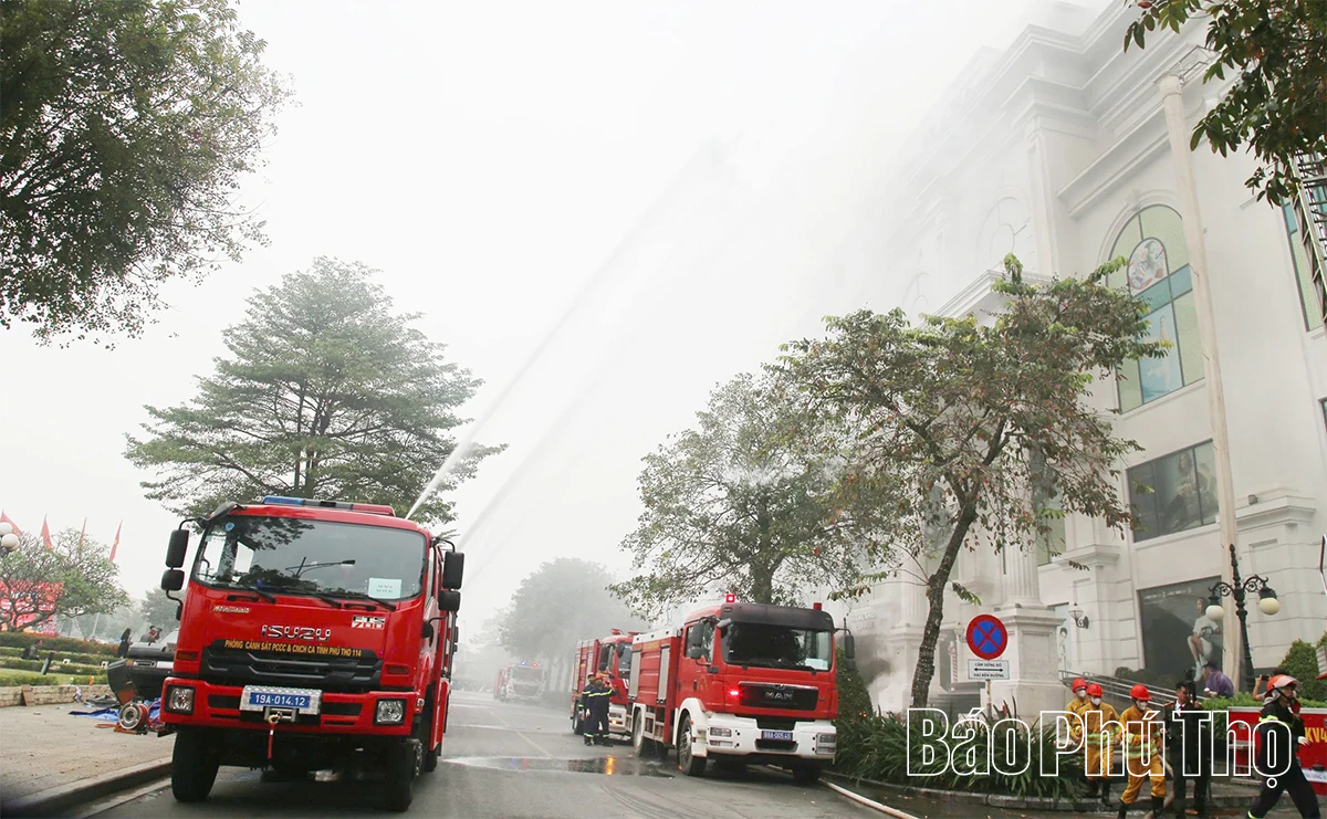 Thực tập phương án chữa cháy và cứu nạn, cứu hộ cấp tỉnh