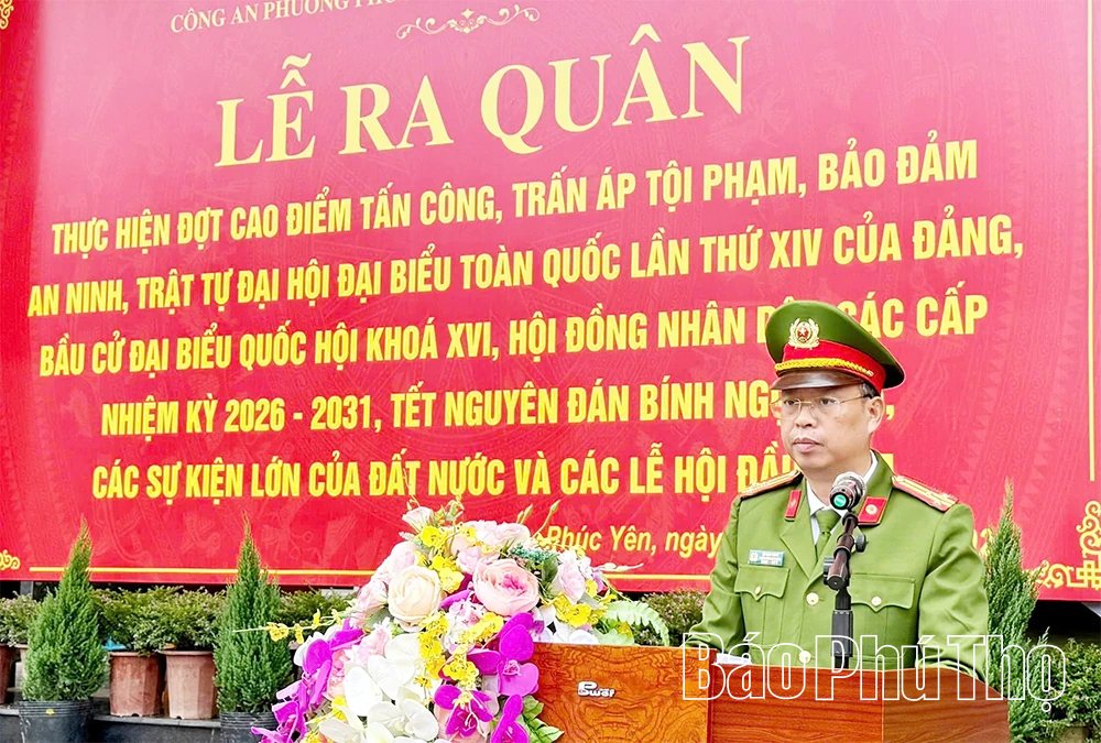 Ra quân thực hiện đợt cao điểm bảo đảm an ninh, trật tự