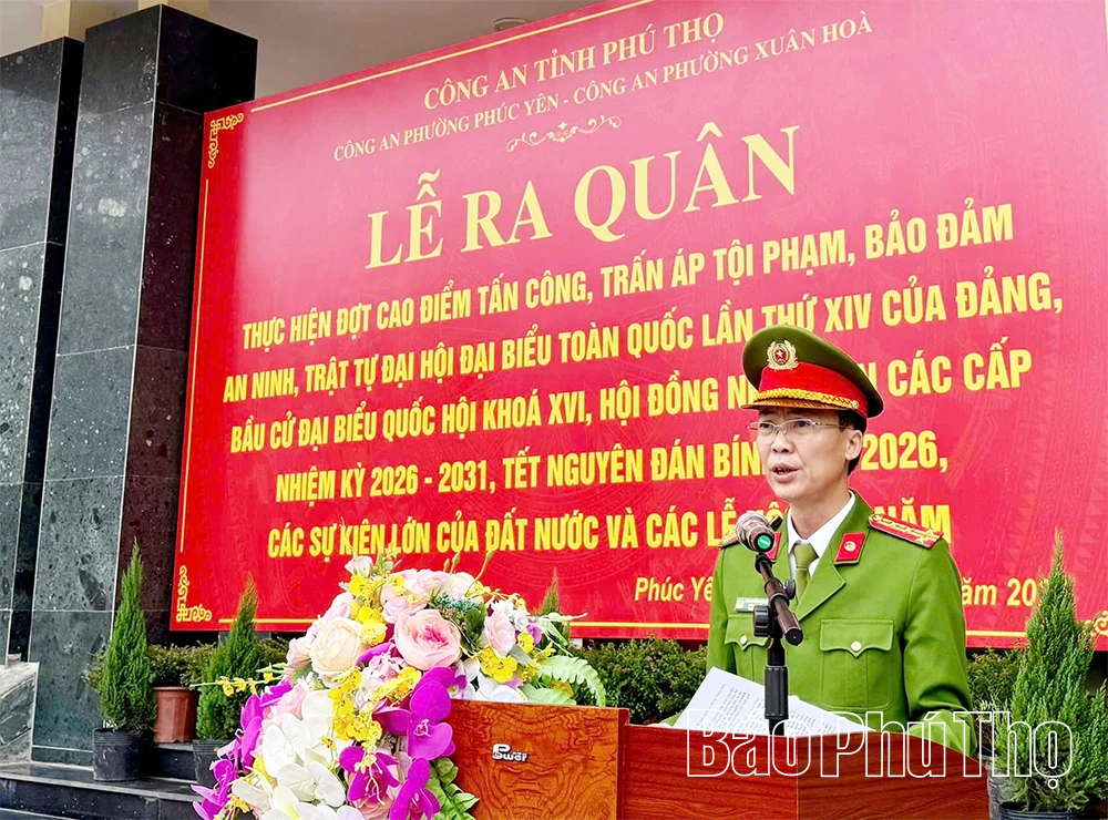 Ra quân thực hiện đợt cao điểm bảo đảm an ninh, trật tự