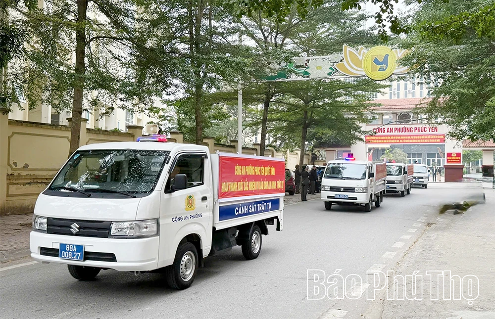 Ra quân thực hiện đợt cao điểm bảo đảm an ninh, trật tự