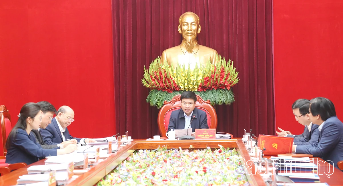 Thường trực Tỉnh ủy cho ý kiến nhiều nội dung quan trọng