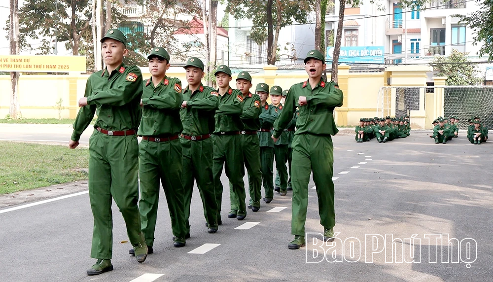 Khai mạc Hội thi Giáo dục quốc phòng và An ninh học sinh cấp THPT tỉnh Phú Thọ lần thứ I, năm 2025, cụm III