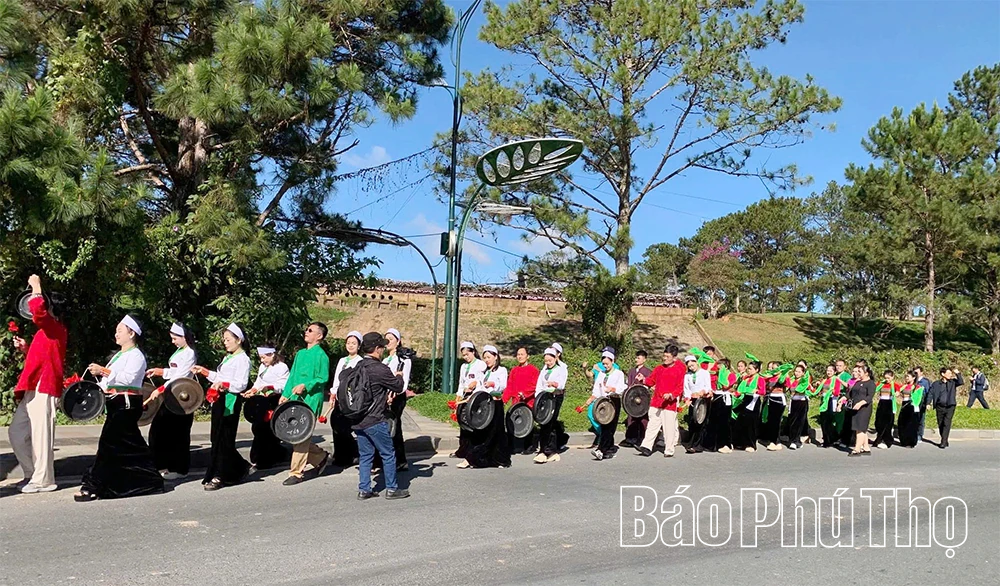 Đoàn Phú Thọ để lại dấu ấn tại Đêm hội Hòa âm cồng chiêng Đông Nam Á 2025