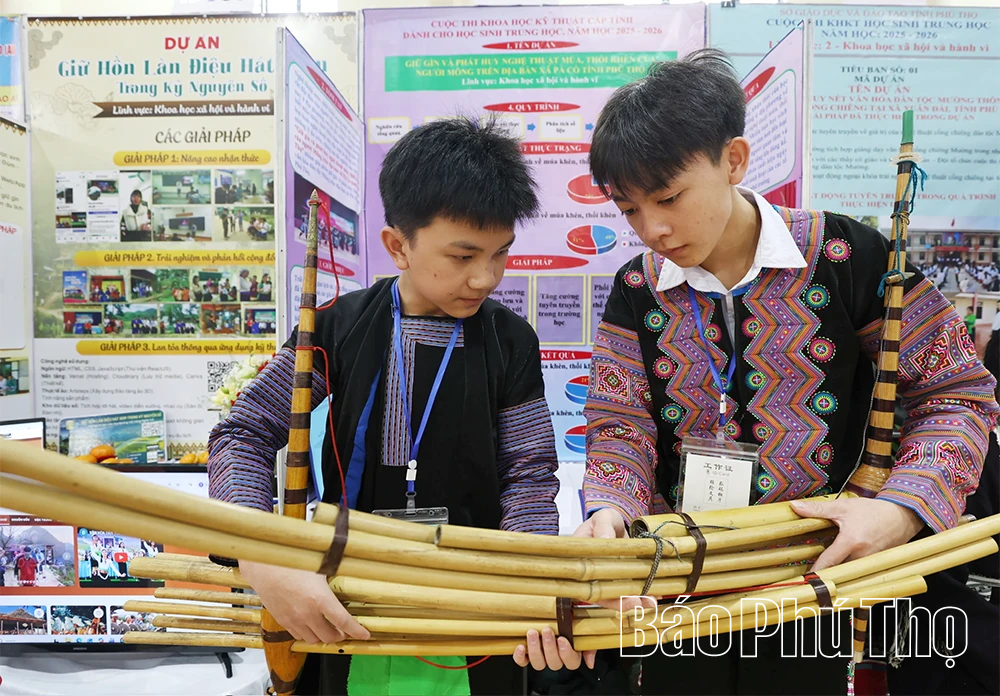 243 dự án tham gia Cuộc thi Nghiên cứu khoa học kỹ thuật học sinh trung học tỉnh Phú Thọ