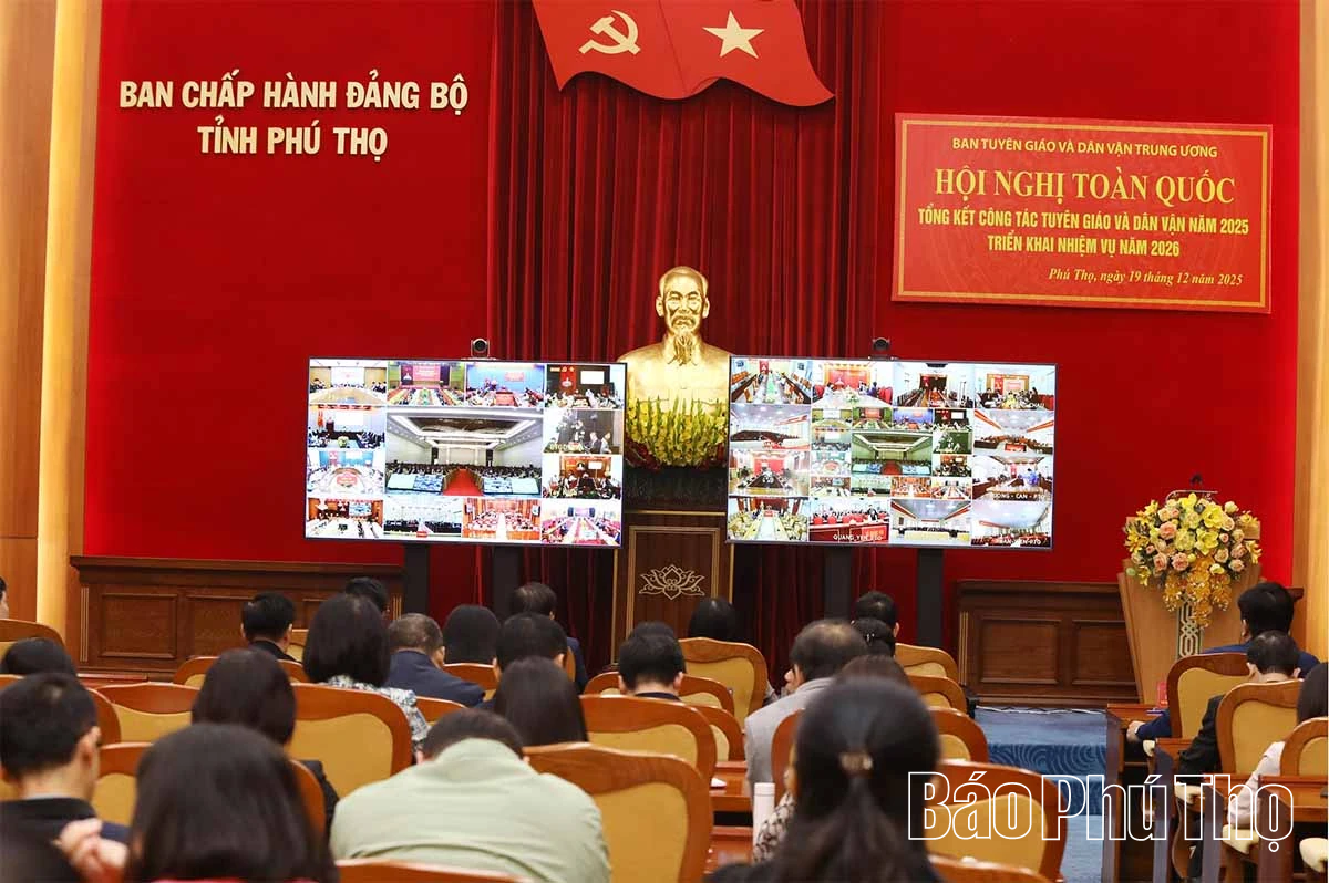 Hội nghị toàn quốc tổng kết công tác Tuyên giáo và Dân vận năm 2025, triển khai nhiệm vụ năm 2026