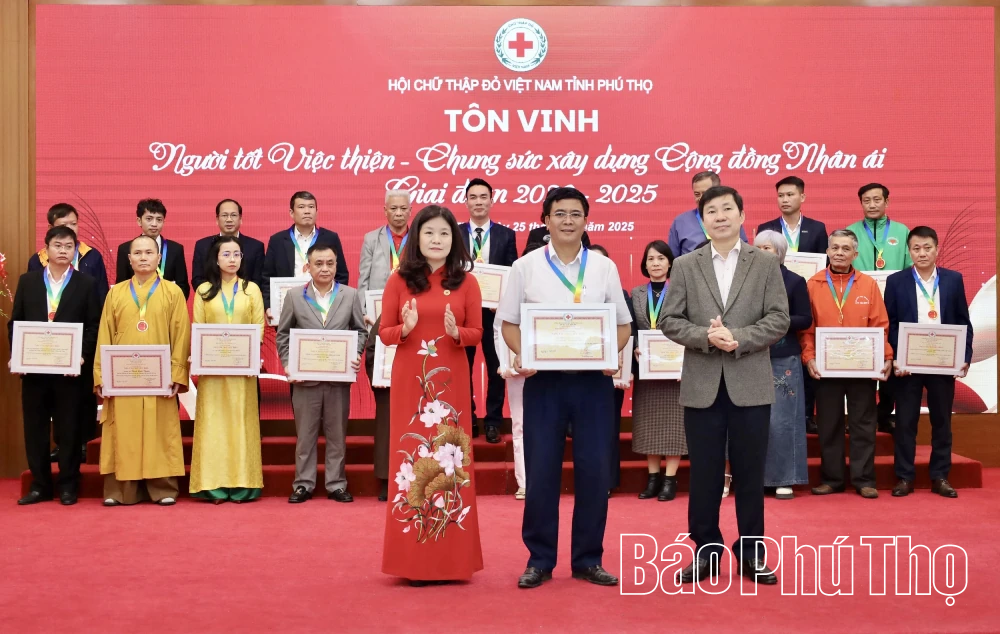 Hội Chữ thập đỏ tỉnh triển khai nhiệm vụ năm 2026 và tôn vinh “Người tốt, việc thiện”