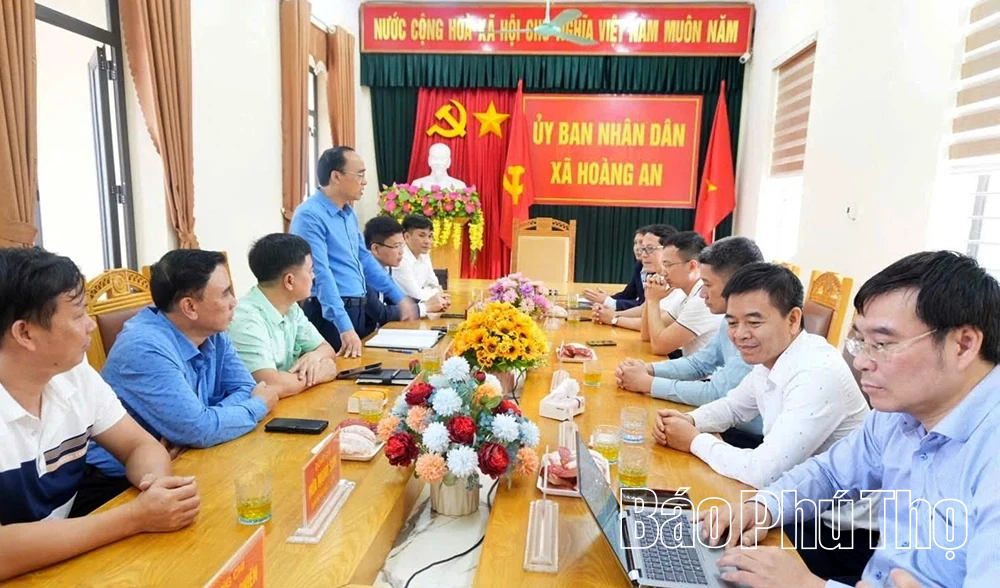 Xã Hoàng An tiếp đoàn chuyên gia tư vấn phát triển khoa học, công nghệ