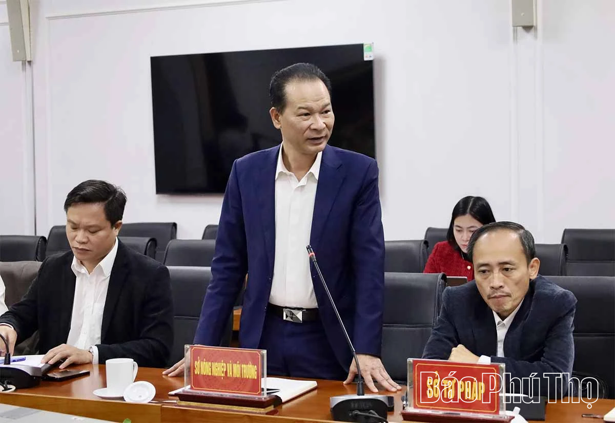 Phó Chủ tịch UBND tỉnh Vũ Việt Văn nghe báo cáo một số nội dung quản lý nhà nước về chung cư trên địa bàn tỉnh