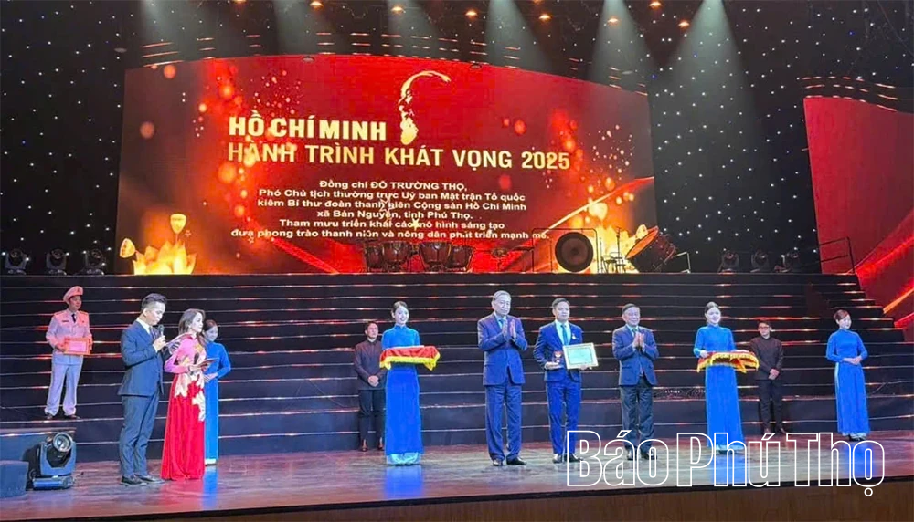 Phú Thọ: Một cá nhân điển hình được tôn vinh tại Chương trình Hồ Chí Minh - Hành trình khát vọng” năm 2025