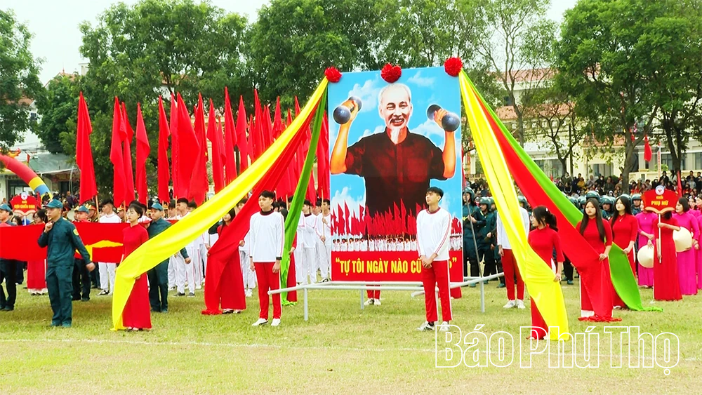 Xã Nguyệt Đức khai mạc Đại hội Thể dục thể thao lần thứ I