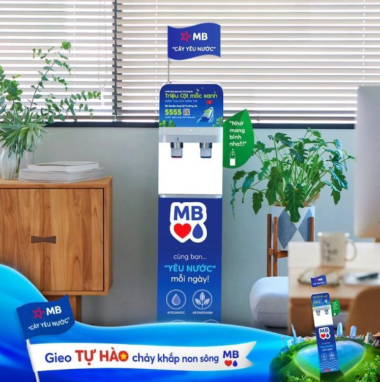 “Cây Yêu Nước” phủ xanh hơn 300 chi nhánh MB: Gieo tự hào chảy khắp non sông