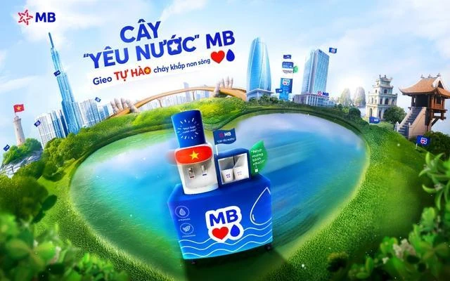 “Cây Yêu Nước” phủ xanh hơn 300 chi nhánh MB: Gieo tự hào chảy khắp non sông