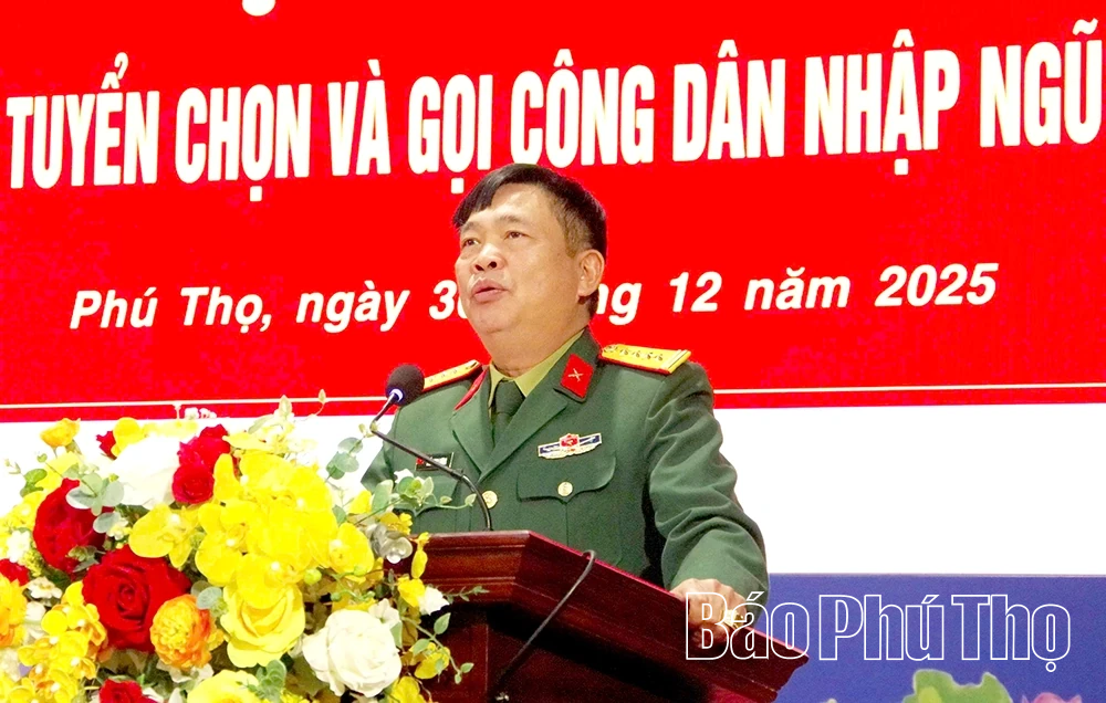 Hiệp đồng tuyển chọn gọi công dân nhập ngũ năm 2026
