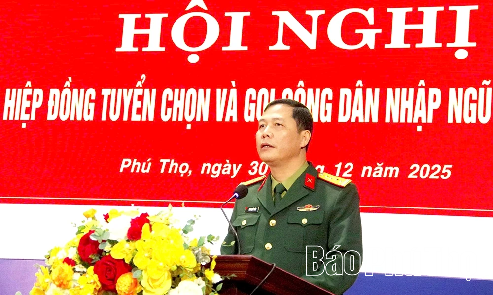Hiệp đồng tuyển chọn gọi công dân nhập ngũ năm 2026