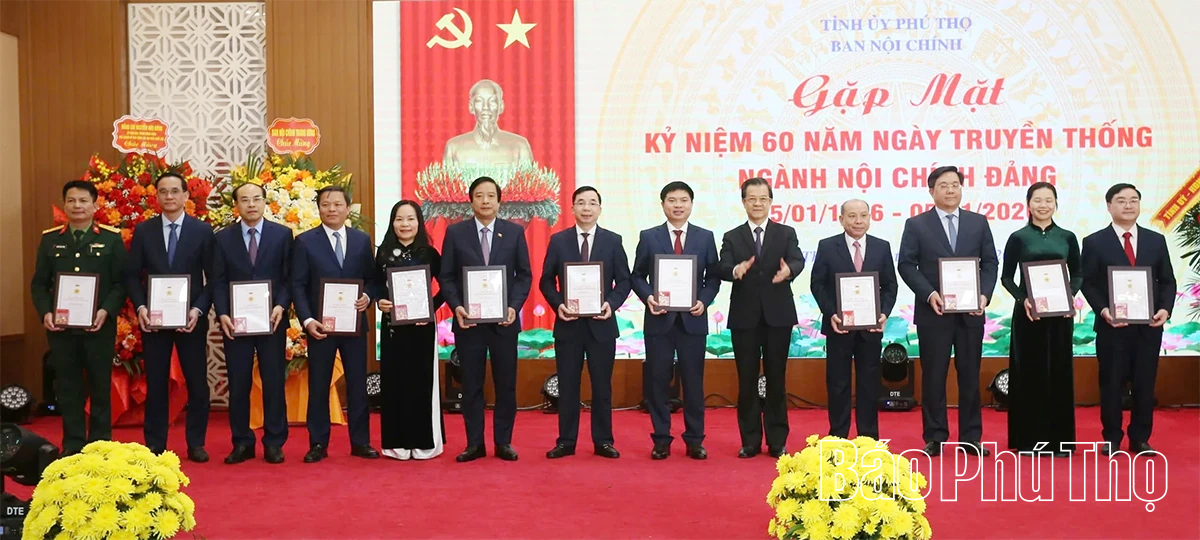 Gặp mặt kỷ niệm 60 năm Ngày truyền thống ngành Nội chính Đảng