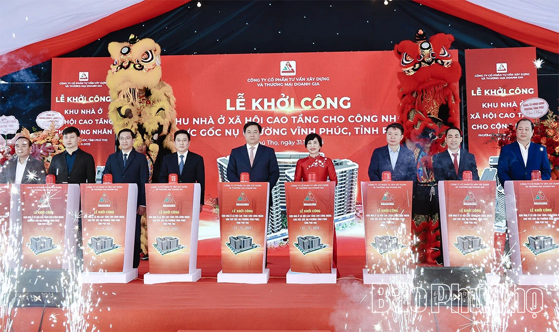 Khởi công Dự án Khu nhà ở xã hội cao tầng cho công nhân tại phường Vĩnh Phúc